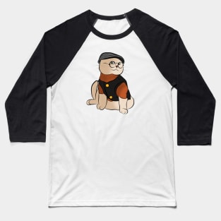 Detective Cat Baseball T-Shirt